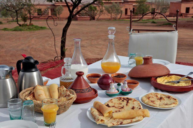 morocco: breakfast spread