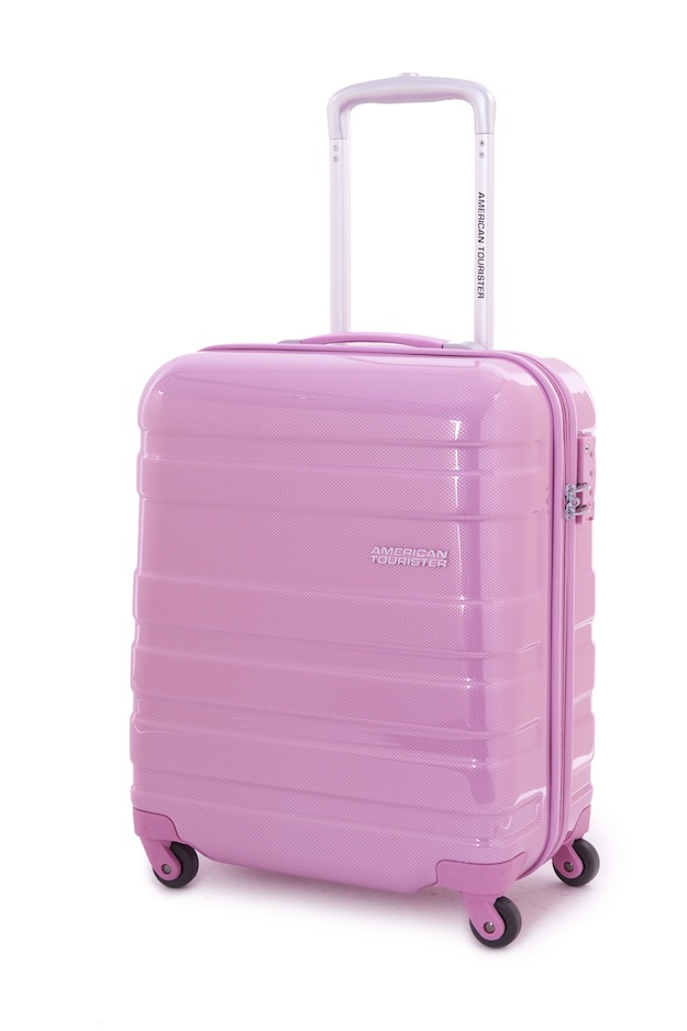 american tourister pink luggage