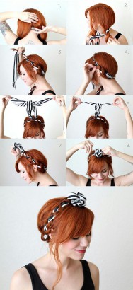 The crowned braided scarf