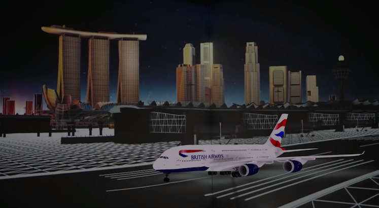 British Airways and Projection Artworks visual spectacular