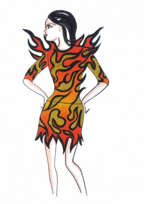 Look #1: Girl on Fire