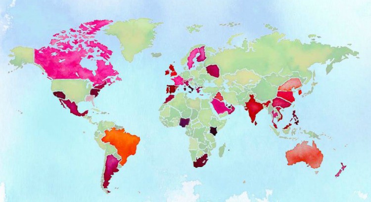 Most popular lipstick shades around the world