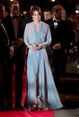 Duchess of Cambridge Kate Middleton in Jenny Packham