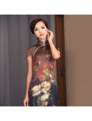 cheongsam batik modern