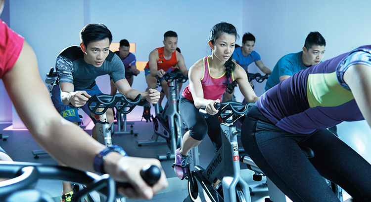 fitness first spinning class