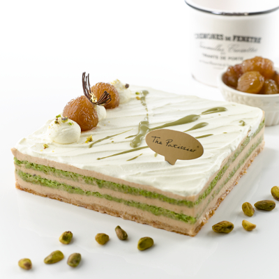 The Patissier's Father's Day Special:  Pistachio Chestnut Cake
