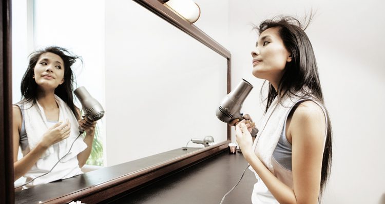 Hair dryer tricks to save time